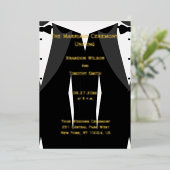 Elegant Gay Wedding Programs Real Gold Foil Folie Uitnodiging (Staand Voorkant)