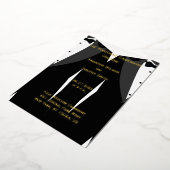 Elegant Gay Wedding Programs Real Gold Foil Folie Uitnodiging (Gedraaid)