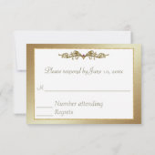 Elegant gay Wedding RSVP (Achterkant)