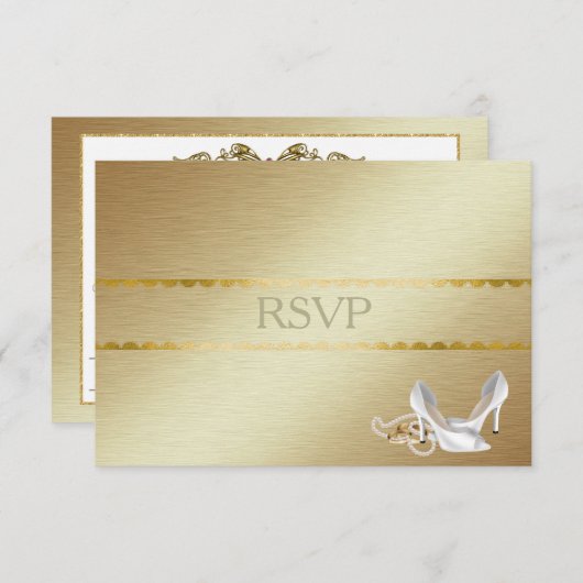 Elegant gay Wedding RSVP (Voorkant / Achterkant)