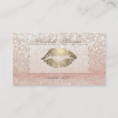 Elegant, geavanceerd, modern, glittery Bokeh, Lips Visitekaartje (Voorkant)