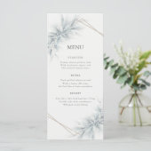 Elegant gebladerte modern menu (Staand voorkant)