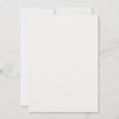 Elegant gebladerte Modern tafelnummer (Achterkant)