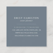 elegant gebladerte | vierkante visitekaartje (Achterkant)