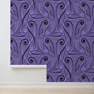 Elegant gebladerte & wervelingen chique classy zwa behang