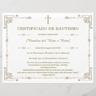 Elegant Geboorteakte Certificaat