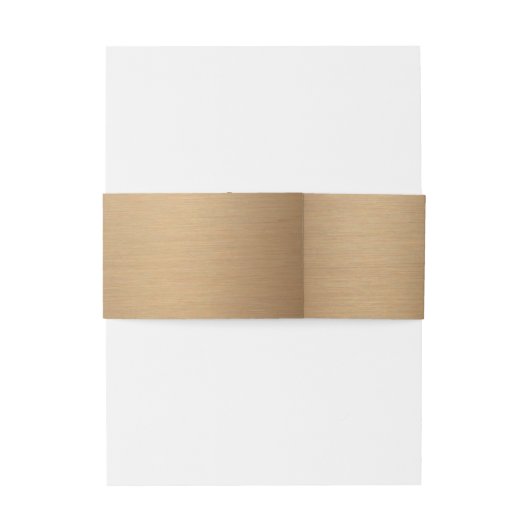 Elegant geborsteld goud met gouden hart bruiloft uitnodigingen wikkel (Achterkant Voorbeeld)