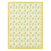 Elegant Geel Daffodils Floral Flower Tafelkleed (Voorkant)
