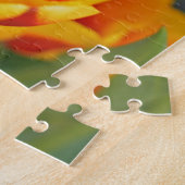 Elegant Geel en Rood Tulip Vloerportret Legpuzzel (Zijkant)