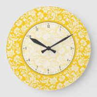Elegant Geel en Witte Vintage Floral Damaskers 4