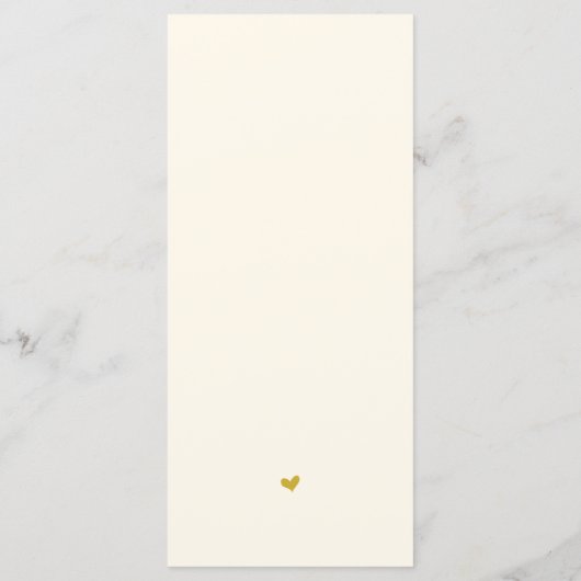 Elegant Geel Goud, Plaats de instelling Hartelijk Programma (Achterkant)