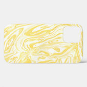 Elegant geel marmer: handgetekende textuur Case-Mate iPhone case (Achterkant (horizontaal))