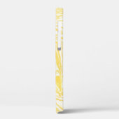 Elegant geel marmer: handgetekende textuur Case-Mate iPhone case (Achterkant / Links)