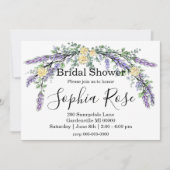 Elegant geel rose lavendel Vrijgezellenfeest Kaart (Voorkant)