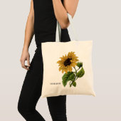 Elegant Geel Zonnebloem Tote Bag (Voorkant (product))