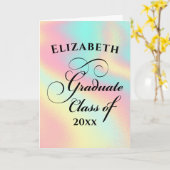 Elegant Gefeliciteerd Afstuderen Kaart (Gele Bloem)