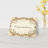 Elegant Gefeliciteerd Kaart (Gele Bloem)