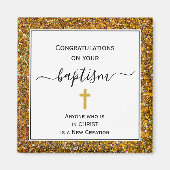 Elegant Gefeliciteerd VOLWASSENBAPTISME Magneet (Voorkant)