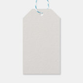 Elegant  geïnspireerd golfkerst cadeaulabel (Achterkant)