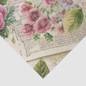 Elegant  geïnspireerd roze bloemenweefsel papier (Detail)