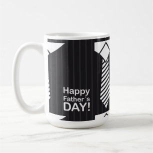 Elegant gekleed met vrolijke vaders dag wens koffiemok