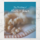 Elegant gekleurde doorbakwijn wijn etiket (Enkel label)