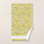 Elegant gele paisley bad handdoek (Handdoek)