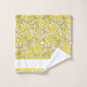 Elegant gele paisley bad handdoek (Wasdoekje)