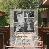 Elegant, gelukkig altijd na de bruiloft welkom acryl bord