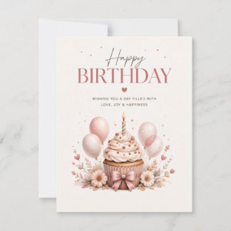 Elegant Gelukkig Verjaardag RSVP Kaartje
