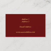 Elegant gemarmerd Visitekaartje (Achterkant)