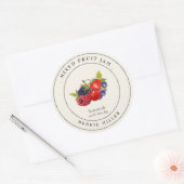 Elegant Gemengde Fruit Jam Inblikken Label (Envelop)