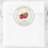 Elegant Gemengde Fruit Jam Inblikken Label (Tas)