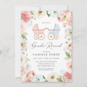 Elegant Gender onthulling Baby shower Uitnodiging (Voorkant)