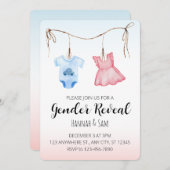 Elegant Gender Reopenbaart partijuitnodiging Kaart (Voorkant / Achterkant)