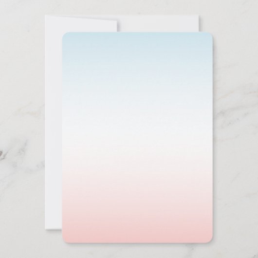 Elegant Gender Reopenbaart partijuitnodiging Kaart (Achterkant)