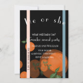 Elégant genre moderne révéler invitation (Devant)