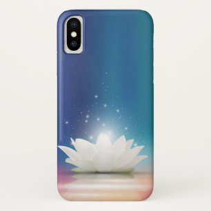 Elegant Gentle White Lotus/Lily flower iPhone X Hoesje