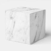 Elegant Geometric Marble Wedding Bedankdoosjes (Achterkant)