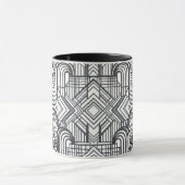 Elegant Geometric Pattern Coffee Mug (Centre)