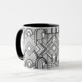 Elegant Geometric Pattern Coffee Mug (Devant gauche)