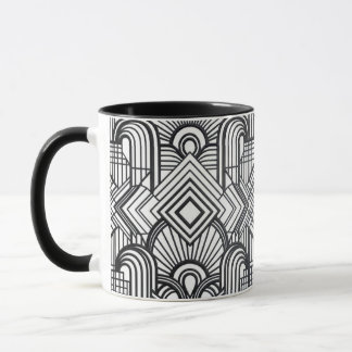 Elegant Geometric Pattern Coffee Mug Mok