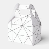 Elegant Geometric Pattern Wedding Bedankdoosjes (Achterkant)