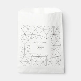 Elegant Geometric Pattern Wedding Bedankzakje