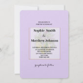 Elegant Geometric Rustic Greenery lemon Lavender Kaart (Achterkant)