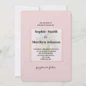 Elegant Geometric Rustic Greenery lemon Pink Kaart (Achterkant)