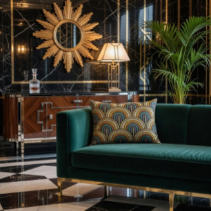 Elegant geometrisch accent kussen