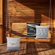 Elegant geometrisch bloemenpatroon Sierkussen