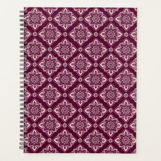 Elegant geometrisch bloemmotief planner