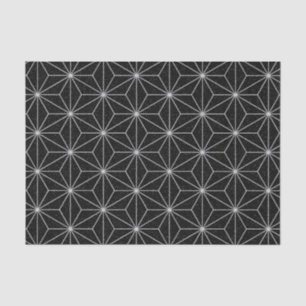 Elegant geometrisch patroon - Zilver en zwart - Tissuepapier